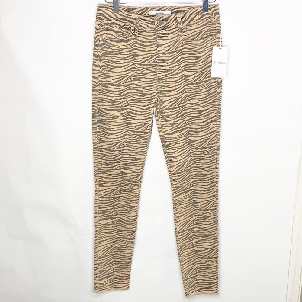 NWT - Sam Edelman Golden Zebra High Rise Ankle Jeans (8/29)